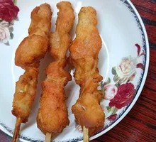 Fried Meat Skewers
