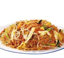 Egg and Meat Fried Rice Noodles