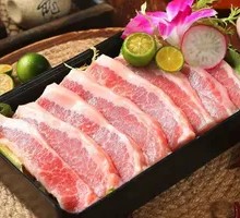 Black Pig Snowflake Pork Neck Meat