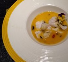 Black Truffle Golden Soup Steamed Sea Bass