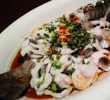 Steamed Stone Bass with Double Peppers