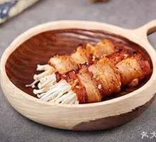 Pork Belly with Golden Oyster Mushrooms