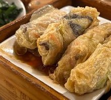 Braised Mushroom Roll with Abalone Sauce