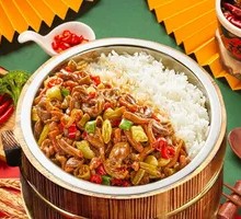Spicy Sour Chicken Offal Rice