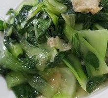 Stir-Fried Wheat Gluten with Greens