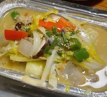 Aluminum Foil Mushrooms and Bok Choy