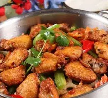 Dry Pot Frog Legs and Chicken Wings