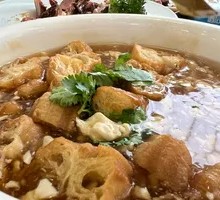 Fried Dough and Tofu Pudding Soup
