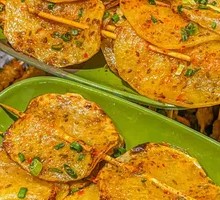 Potato Slice Skewers