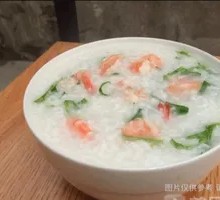 Shrimp and Vegetable Rice Porridge