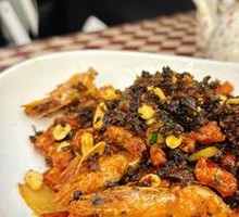Dried Plum Vegetables Stir-Fried Prawns