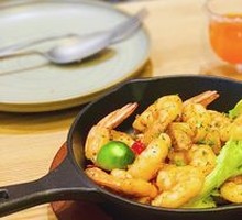 橄榄油烤虾