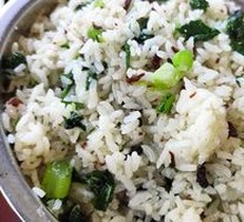 Dried Beef and Bitter Herb Fried Rice