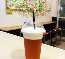 White Peach Oolong Milk Foam
