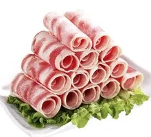 Thinly sliced lamb
