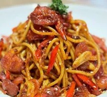 Black Pepper Grilled Sausage Pasta