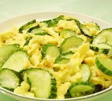 Cucumber and Egg Rice Bowl