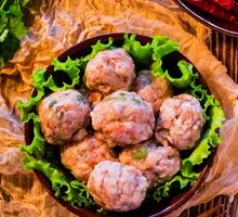 香菜猪肉丸