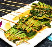 Grilled Leek Skewers