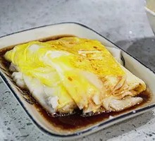 Double Egg and Meat Rice Noodle Roll