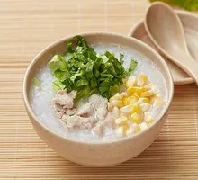 Corn and Vegetable Pork Porridge