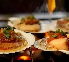 Charcoal-grilled Garlic Scallops