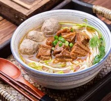 Beef Shank and Beef Balls Noodle Soup