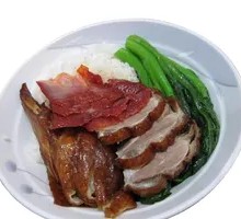 Char Siu and Goose Rice