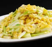 Scrambled Eggs with Chinese Leek
