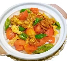 Tomato and Egg Rice Bowl