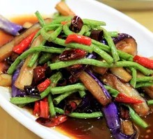 Eggplant and Green Beans