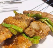 Garlic Shoots with Lamb Ribs