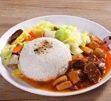 Almond Mushroom Beef Rice