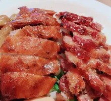 Char siu and roast duck rice