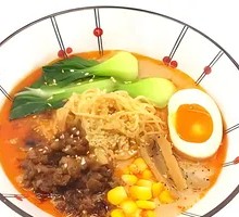 Japanese Ramen Noodles with Spicy Sauce