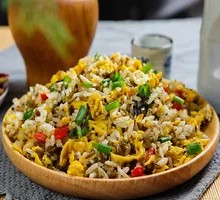 Green Pepper and Egg Fried Rice