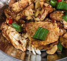 Dry Pot Old Tofu with Fried Eggs
