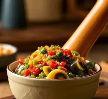 Spicy Eggplant with Preserved Eggs and Chili Paste