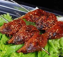 Grilled Chicken Heads