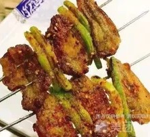 Garlic Shoots with Lamb Ribs