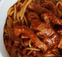 Sauce-Braised Squid with Rice Noodles