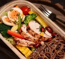 Diet Sausage Buckwheat Noodle Salad
