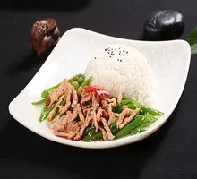 Spicy Pork Noodles with Rice