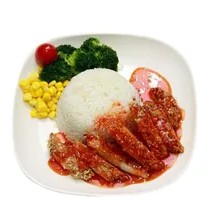 Tomato Curry Chicken Rice Bowl
