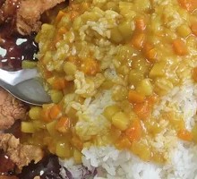 Salad Curry Chicken Rice