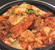 Spicy Kimchi and Pork Rice Bowl