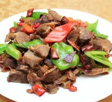 Heart Meat with Green Chili