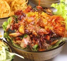 Special Mashed Potato and Grilled Meat Rice Bowl