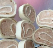 Fried Chicken Roll Skewers