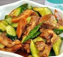 Pork head meat with cucumber